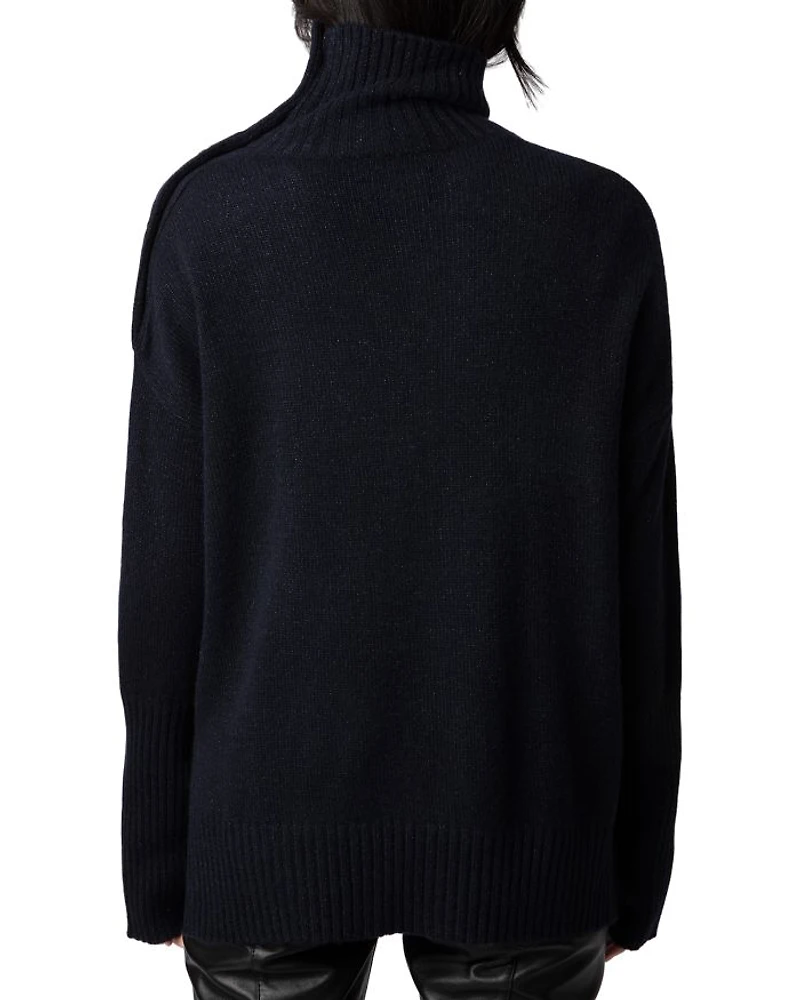 Star Button Sweater