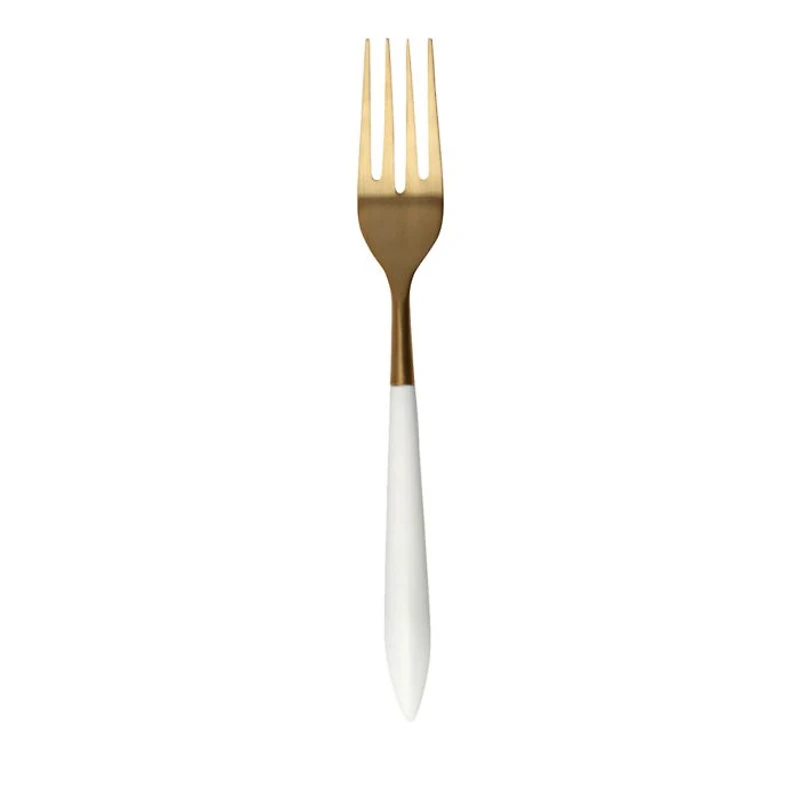 Ares Oro and White Serving Fork