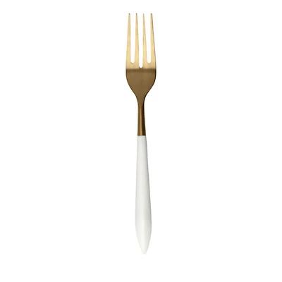 Ares Oro and White Serving Fork