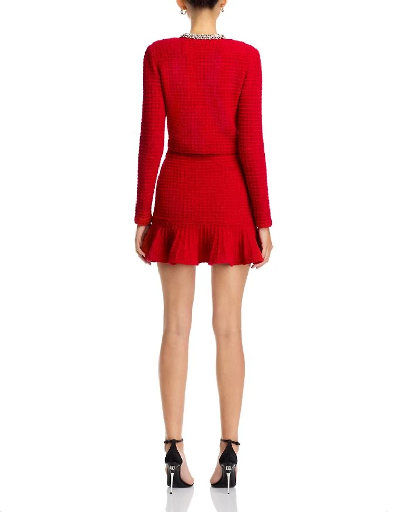 Textured Knit Mini Skirt