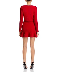 Textured Knit Mini Skirt