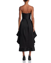 Mikado Strapless Midi Gown - Exclusive