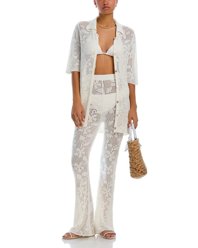 Flavia Crochet Cover Up Pants