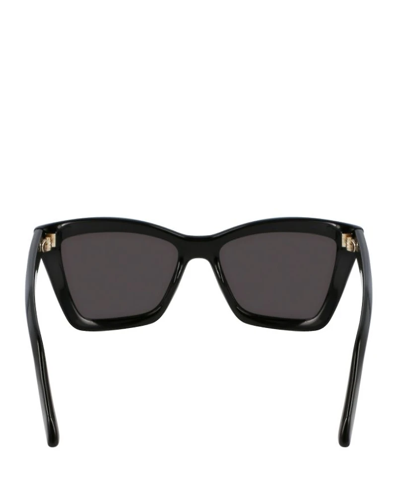 Classic Logo Rectangular Sunglasses, 53mm