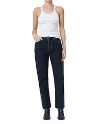 90's Pinch Waist High Rise Straight Jeans Pendulum