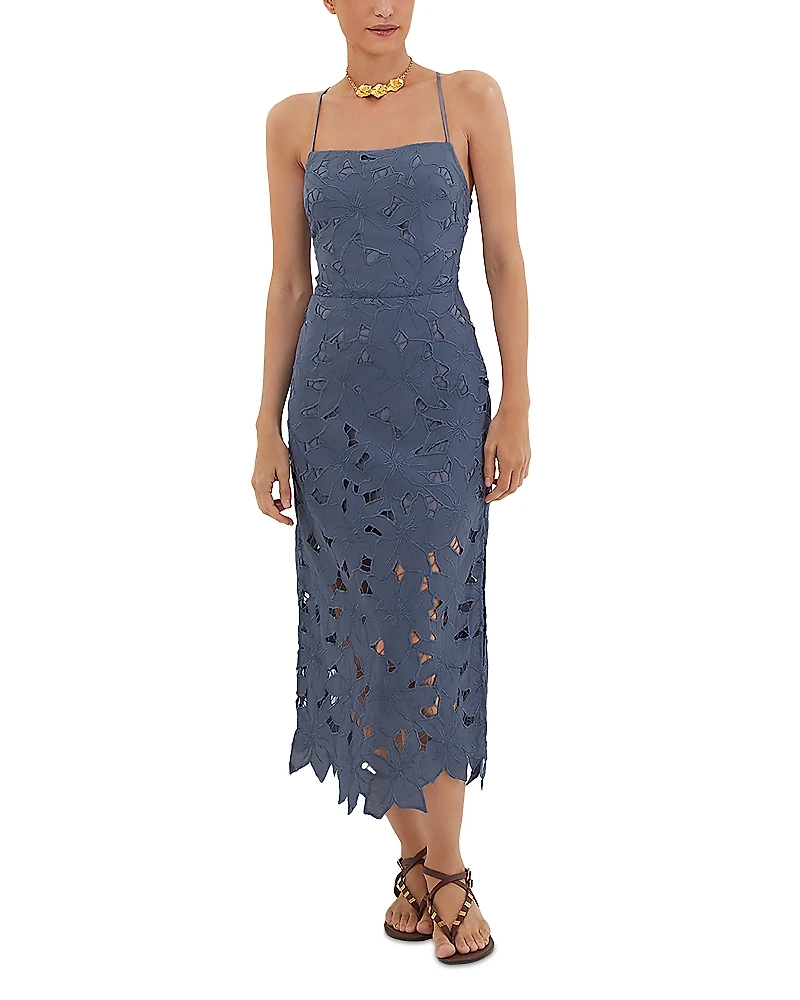 ViX Mei Long Slim Fit Swim Cover-Up Dress