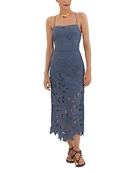 ViX Mei Long Slim Fit Swim Cover-Up Dress