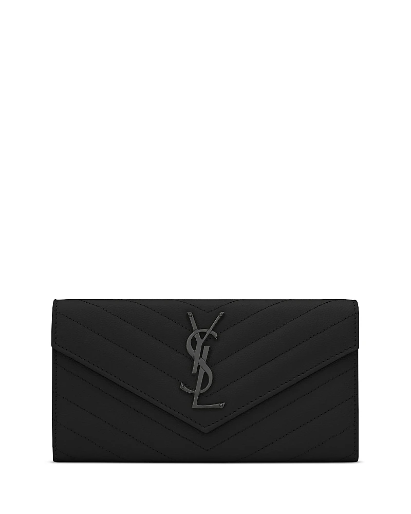 Saint Laurent Cassandre Matelasse Large Flap Wallet
