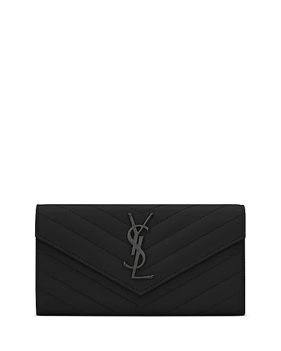 Saint Laurent Cassandre Matelasse Large Flap Wallet