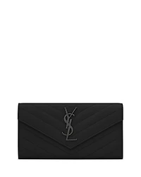 Saint Laurent Cassandre Matelasse Large Flap Wallet