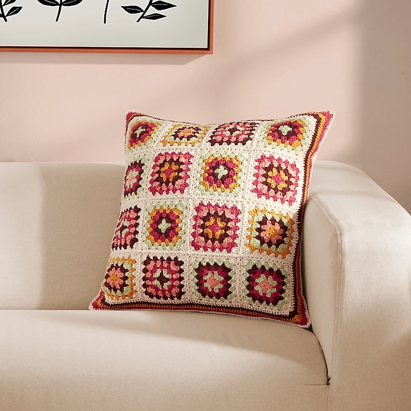 Roselli Trading Cozy Corner Crocheted Pillow