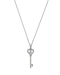 Bloomingdale's Fine Collection Diamond Key Pendant Necklace