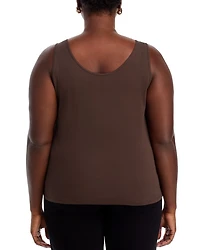 Stretch Silk Jersey Scoop Neck Tank