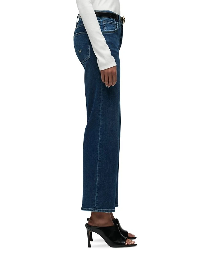 Rosie High Rise Ankle Wide Leg Jeans Fusion