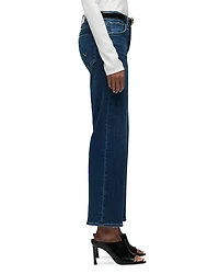 Rosie High Rise Ankle Wide Leg Jeans Fusion