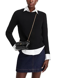 Mini Kira Diamond Quilted Leather Flap Bag