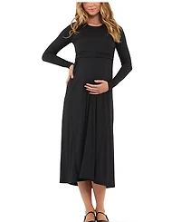 Ripe Maternity Luxe Knit A-Line Nursing Dress