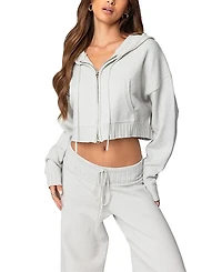 Edikted Russell Knit Hooded Cardigan