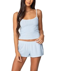 Edikted Irene Pointelle Tank Top