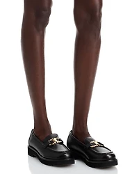 Women's Maryan Gancini Lug Sole Loafers