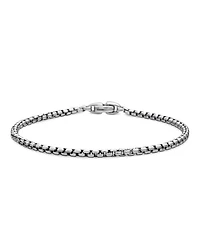 Men's Box Chain Bracelet Sterling Silver