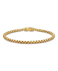 David Yurman Men's 18K Gold Chain Box Chain Flex Bracelet