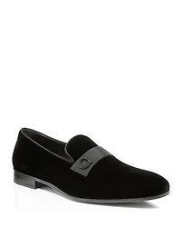Ferragamo Men's Lapo Smoking Slipper Loafers