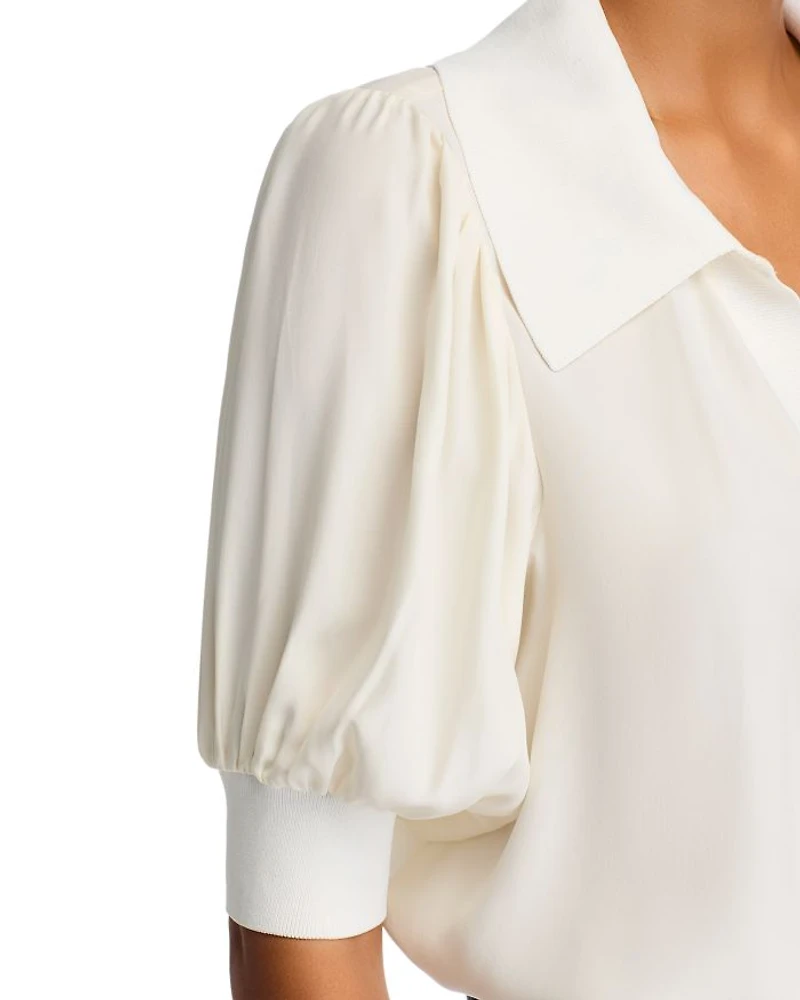 Weldon Collared Silk Blouse