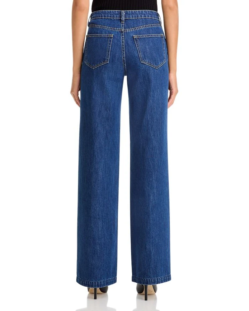 Clayton High Rise Wide Leg Jeans Conway