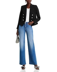 Clayton High Rise Wide Leg Jeans Hampton