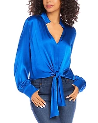 Karen Kane Tie Front Top