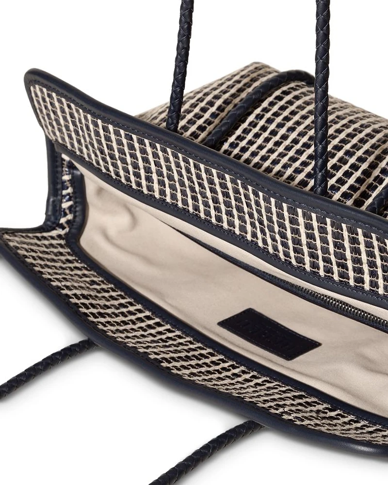 Forna Striped Raffia Tote