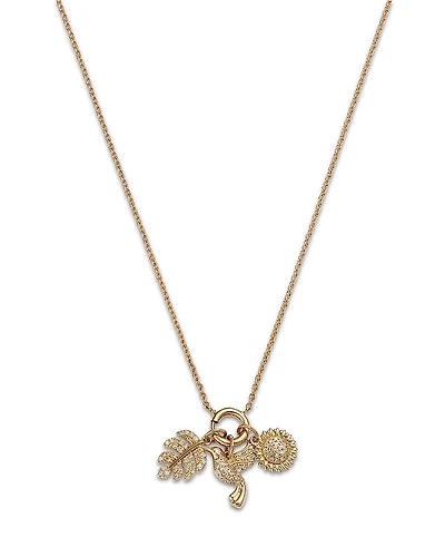 Bloomingdale's Fine Collection Diamond Garden Inspired Charm Necklace