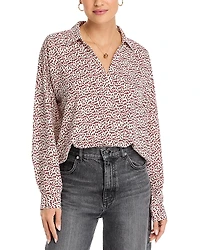 Nydj Becky Dot Print Blouse