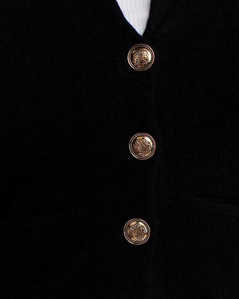 Novelty Button Cashmere Blazer - Exclusive