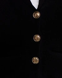 Novelty Button Cashmere Blazer - Exclusive