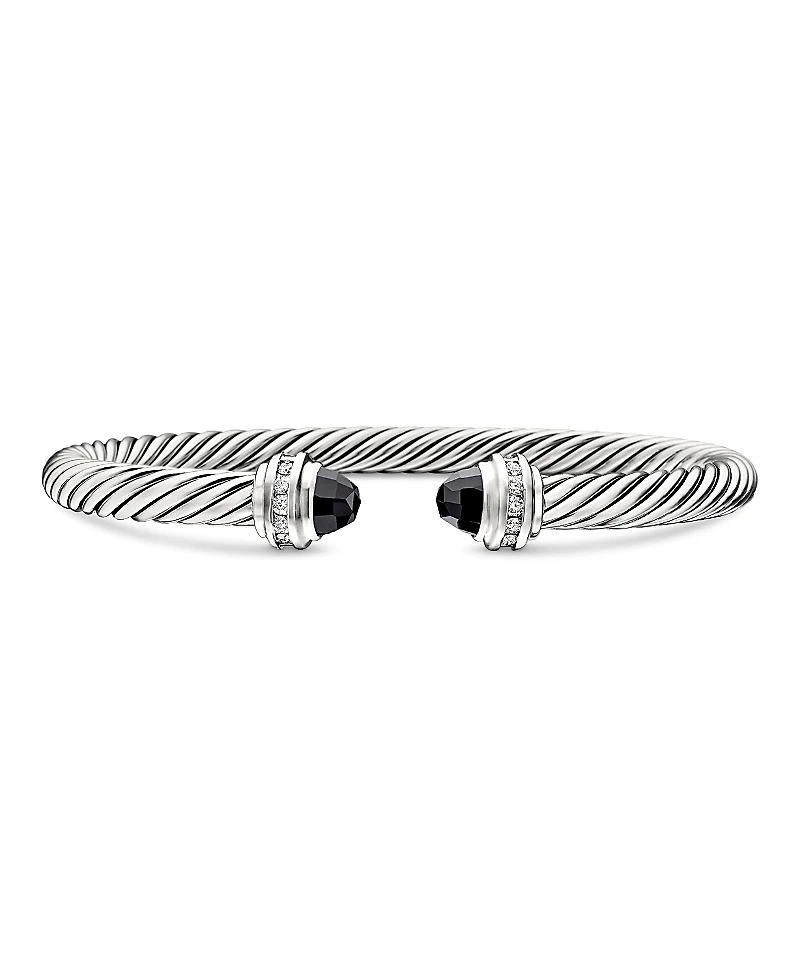 David Yurman Cable Classics Bracelet with Black Onyx & Diamonds