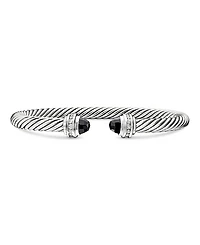 David Yurman Cable Classics Bracelet with Black Onyx & Diamonds