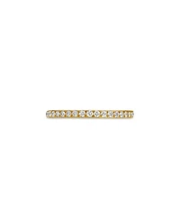 18K Yellow Gold DY Eden Partway Eternity Band Ring with Pavé Diamonds