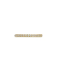 David Yurman 18K Yellow Gold Dy Eden Partway Eternity Band Ring with Pave Diamonds