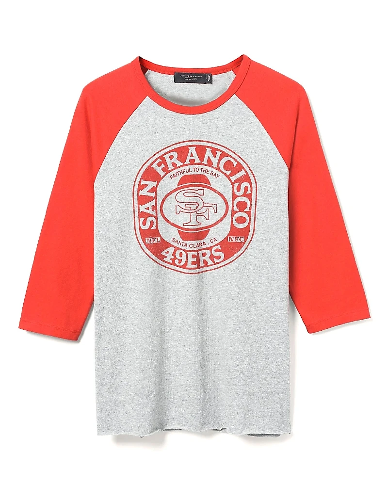 Junk Food Clothing Unisex Nfl San Francisco 49ers Elite Raglan