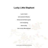 Crystal Elephant Sculpture, Lucky Little Elephant