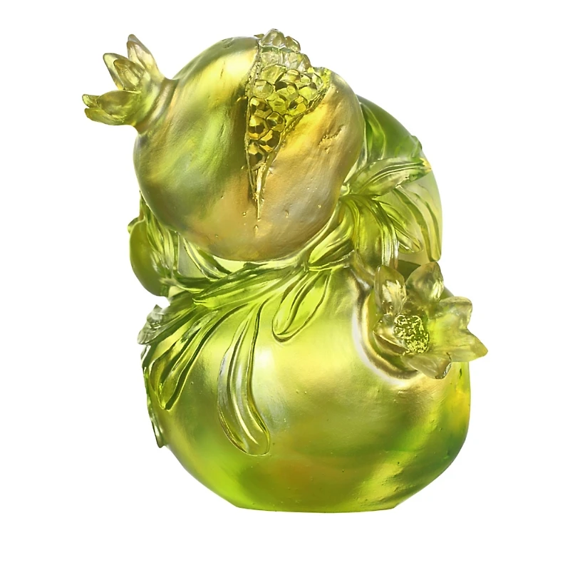 Liuli Nature, Pomegranates, Vase, Pen Holder, Talent Conquers All