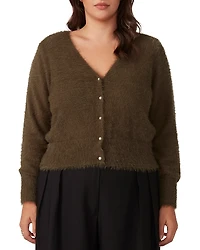 Estelle Plus Camille V Neck Cardigan