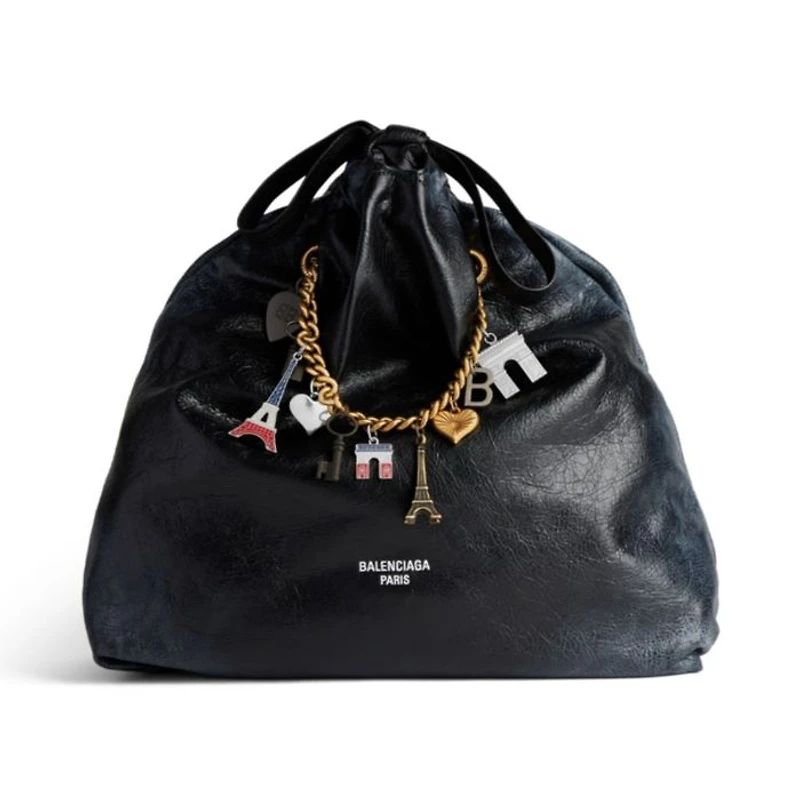 Crush Medium Tote Bag Dirty Effect with Souvenirs