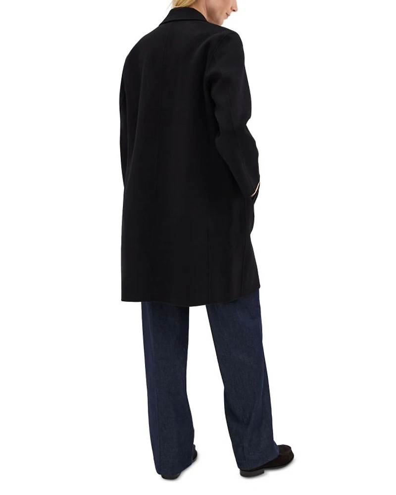 Double Breasted Coat Face Wool & Cashmere