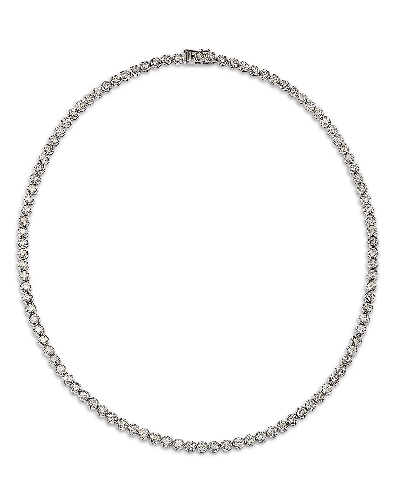 Bloomingdale's Fine Jewelry Diamond Crown Set Tennis Necklace