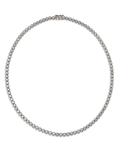 Bloomingdale's Fine Jewelry Diamond Crown Set Tennis Necklace