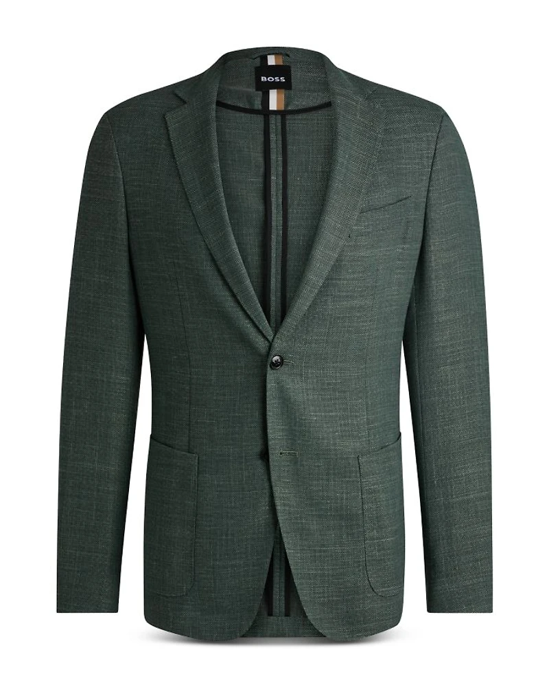 Hanry Stretch Hopsack Unstructured Slim Fit Sport Coat