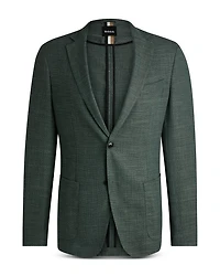 Hanry Stretch Hopsack Unstructured Slim Fit Sport Coat
